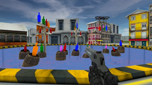 Counter Bottle Shooter-Pro Aim Master Target Bottle Shoot 3D Game Strike Pistol screenshot 1
