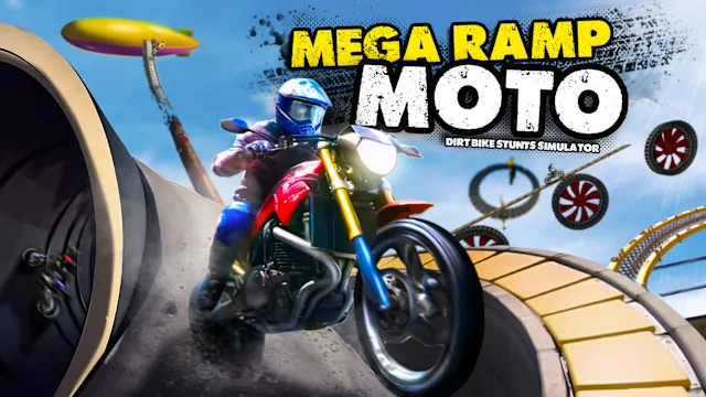 Mega Ramp Moto - Dirt Bike Stunts Simulator