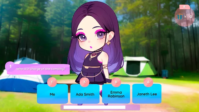 Anime Girls: Camping Trip screenshot 1
