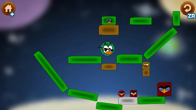 Red Bird Adventure: Classic Physics Puzzle screenshot 1