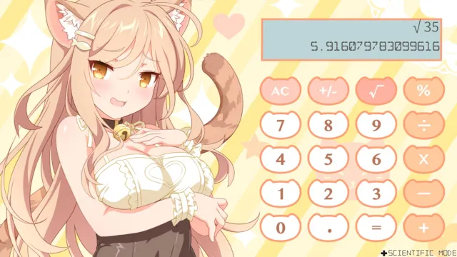 Sakura Neko Calculator screenshot 1