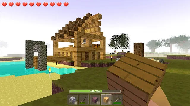 Crafting Block World: Magic Dungeons Adventure screenshot 1