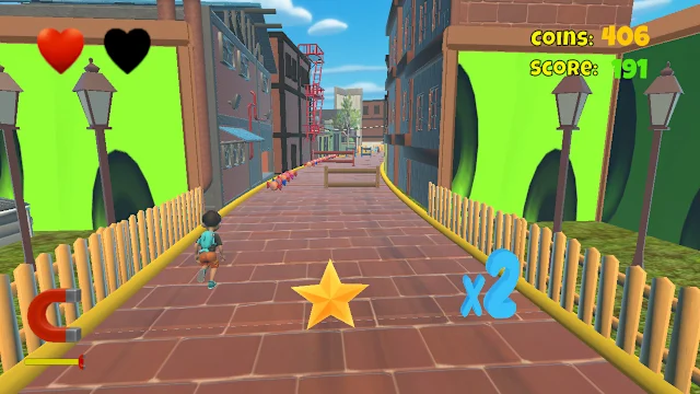 Child Run - City Surfers Runner screenshot 3