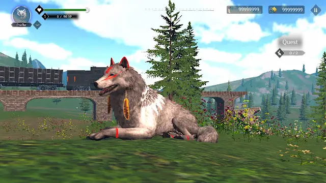 Wolf Simulator: RPG Survival Animal Battle screenshot 1