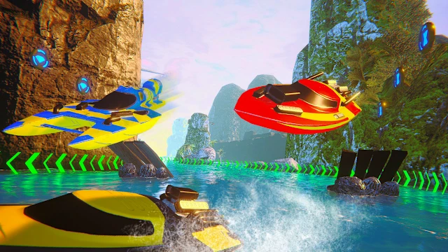 Race Boat Simulator - 3D Stunt Racing Driving Ship in Ocean screenshot 5