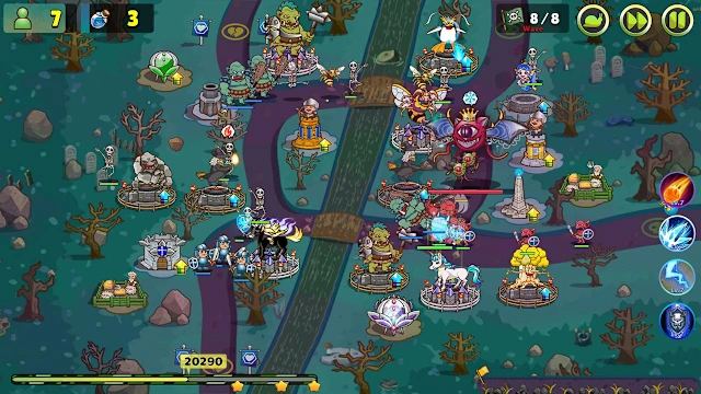 Luna & Monsters Tower Defense -The deprived magical kingdom- screenshot 1