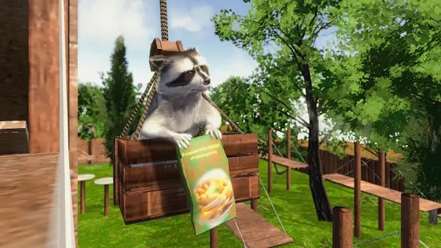 Raccoon Adventure: Animal City Simulator 3D Farm Super Deluxe screenshot 1
