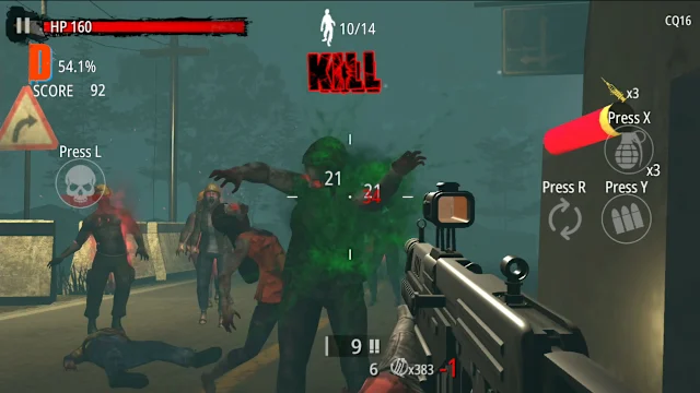 Zombie Hunter: D-Day screenshot 1