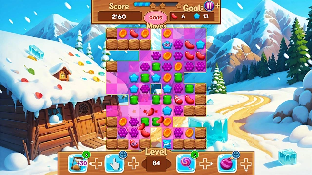 Jelly Fruits Adventure: Magic Match 3 Puzzle screenshot 4