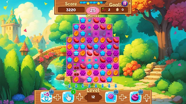 Jelly Fruits Adventure: Magic Match 3 Puzzle screenshot 0