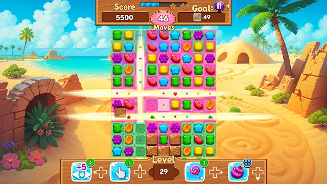 Jelly Fruits Adventure: Magic Match 3 Puzzle screenshot 1