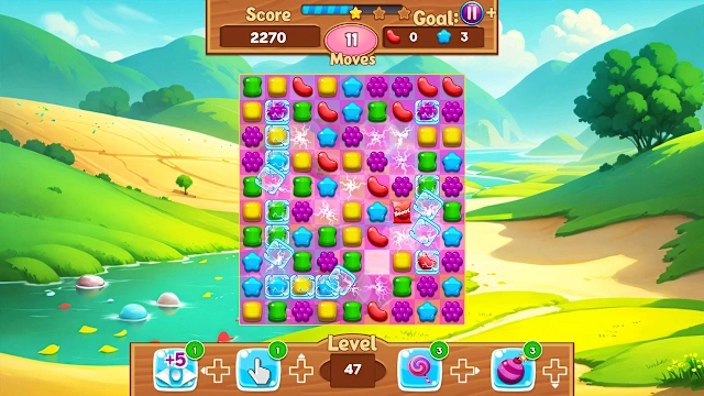 Jelly Fruits Adventure: Magic Match 3 Puzzle screenshot 2