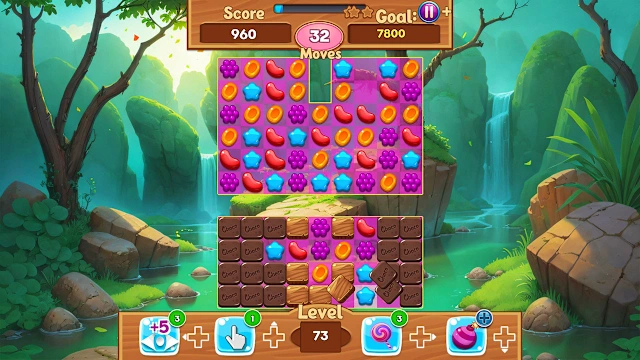Jelly Fruits Adventure: Magic Match 3 Puzzle screenshot 3
