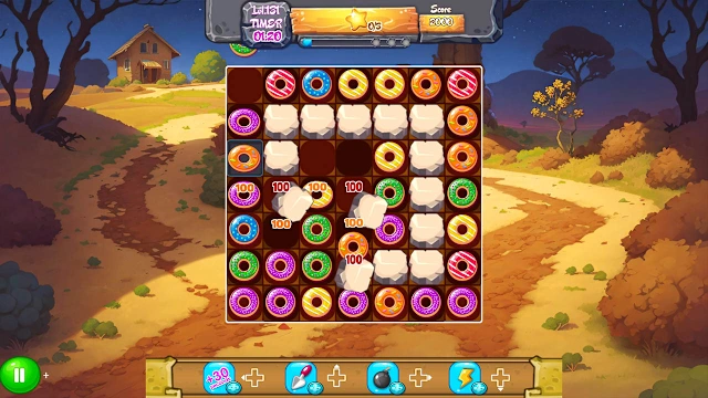 Magic Donut Adventure: Line Match 3 Puzzle screenshot 4