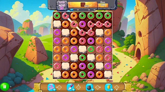 Magic Donut Adventure: Line Match 3 Puzzle screenshot 0