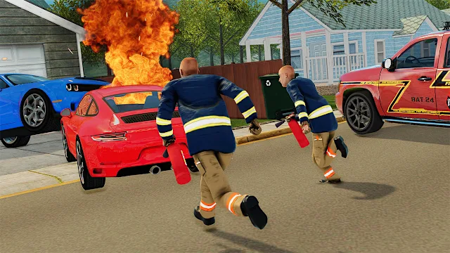Rescue Team 911 Simulator - Ambulance,Police, Firefighter screenshot 3