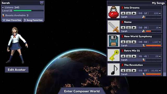 Composer World screenshot 2