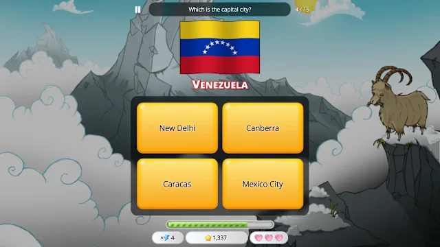 Capitals Quizzer screenshot 1