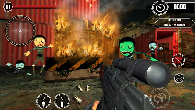 Zombie Sniper Shooter - Stickman War screenshot 3