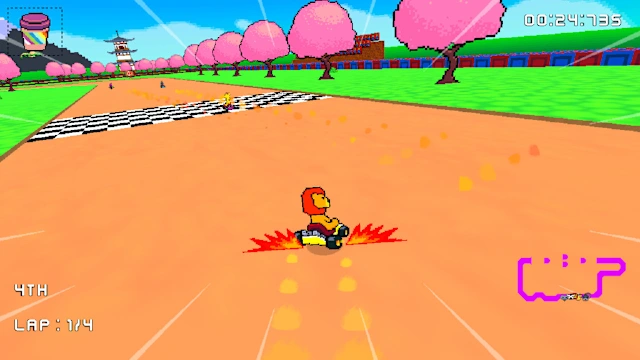 Retro Kart Rush screenshot 1