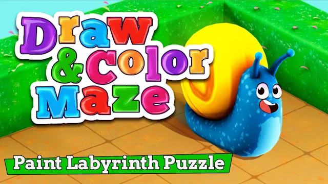 Draw & Color Maze: Paint Labyrinth Puzzle