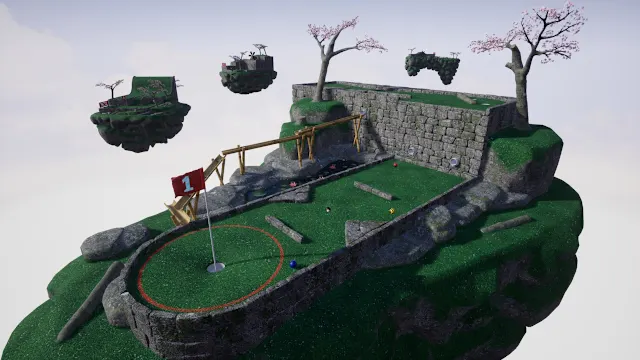 Golfing in Aether screenshot 1