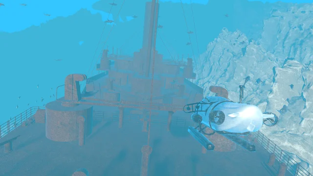 Submersible Simulator - Discover the Titanic into Ocean screenshot 3