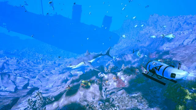 Submersible Simulator - Discover the Titanic into Ocean screenshot 0