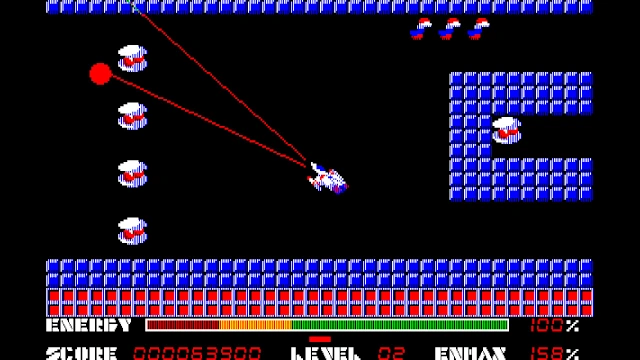 EGGCONSOLE THEXDER PC-8801mkIISR screenshot 3