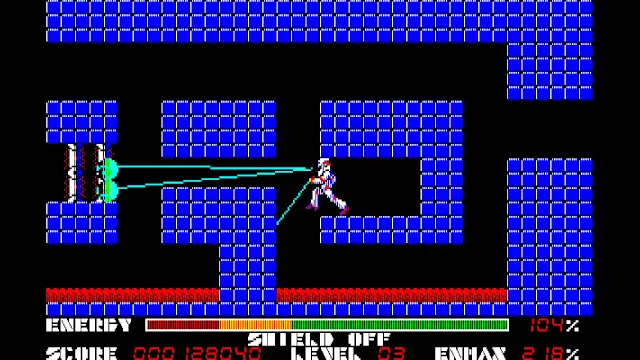 EGGCONSOLE THEXDER PC-8801mkIISR screenshot 4