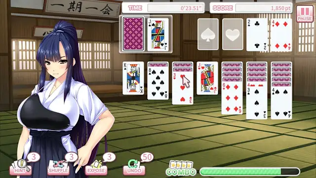 Pretty Girls Klondike Solitaire PLUS screenshot 1