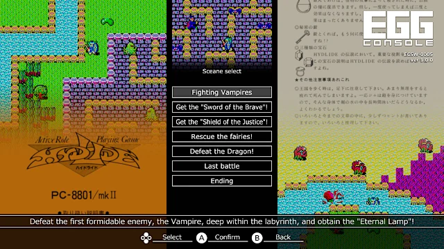 EGGCONSOLE HYDLIDE PC-8801 screenshot 5