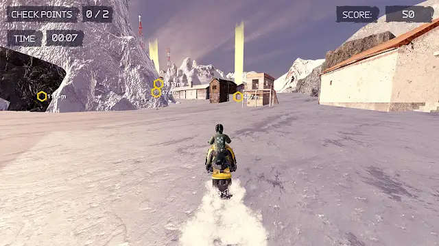 Snow Moto - Racing Adventure screenshot 4