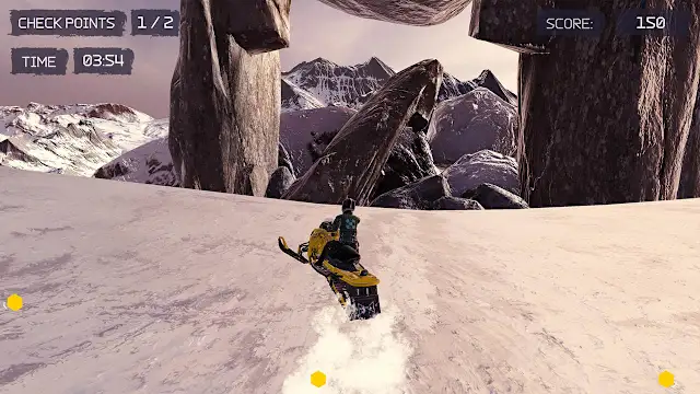 Snow Moto - Racing Adventure screenshot 5