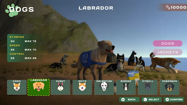 DOG RACING - LOVELY PET FRIENDS PAW screenshot 1