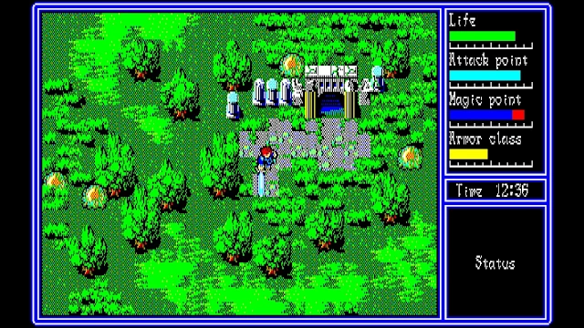 EGGCONSOLE HYDLIDE3 PC-8801mkIISR screenshot 2