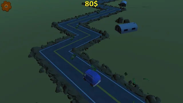 Highway Getaway: ZigZag Blocky Car screenshot 4