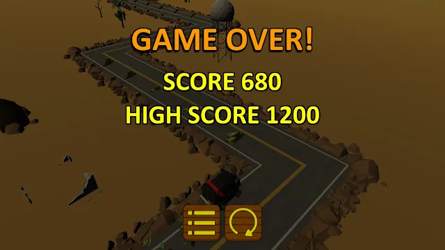 Highway Getaway: ZigZag Blocky Car screenshot 2