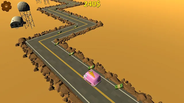 Highway Getaway: ZigZag Blocky Car screenshot 3