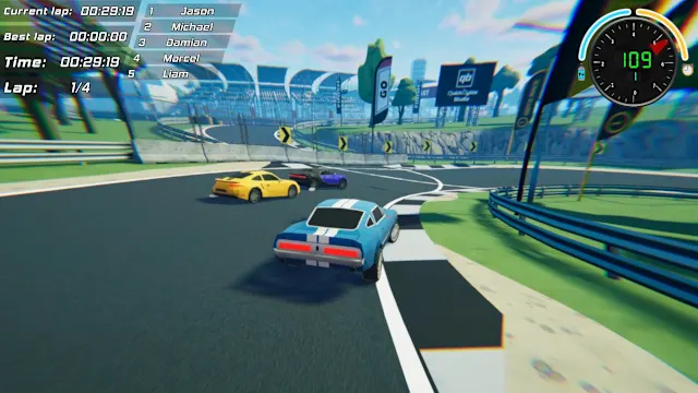 Toon Roads : Race & Drift screenshot 1