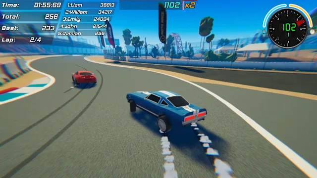 Toon Roads : Race & Drift screenshot 4