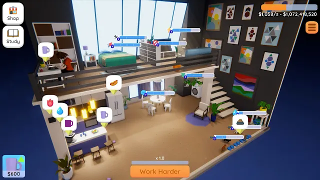 Home Office Simulator - Ayame Life Sim screenshot 3
