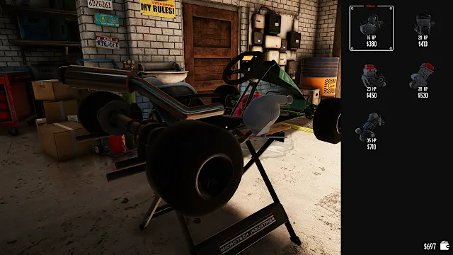 Gearhead Karting Simulator - Mechanic & Racing screenshot 5