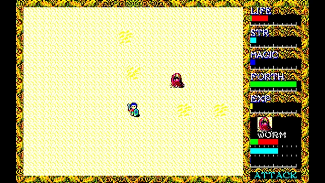EGGCONSOLE HYDLIDE II PC-8801 screenshot 4