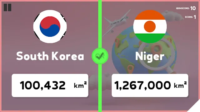 Which Country Is Larger? screenshot 5