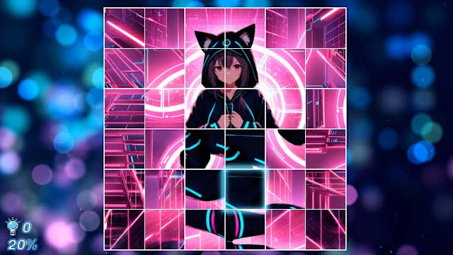 Puzzle World: Neko Girls screenshot 3