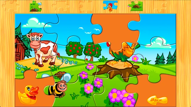 Animal Farm Jigsaw Games for Toddlers, Babies and Kids screenshot 4