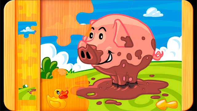 Animal Farm Jigsaw Games for Toddlers, Babies and Kids screenshot 1