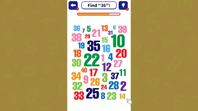 Brain Training!! Number Search screenshot 1