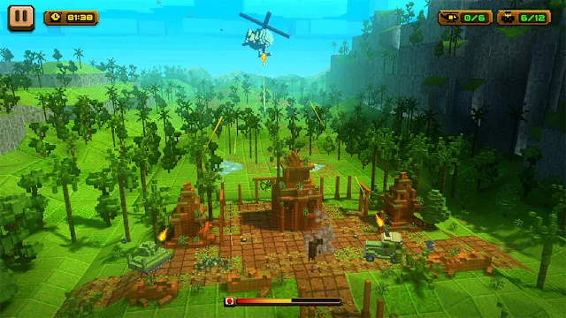 Blocky Heli Rescue screenshot 3